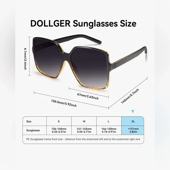 Dollger Oversized Sunglasses - Picture 3 of 3